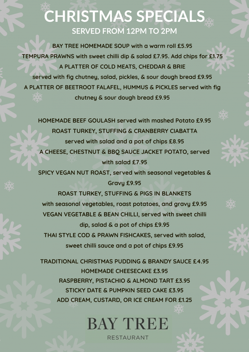 Menus Bay Tree Bay Tree